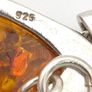 Vintage 925 Sterling Silver & Natural Baltic Amber Necklace Image 5