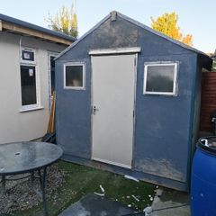 wooden shed