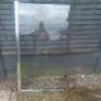 Chrome over bath glass shower screen Image 2