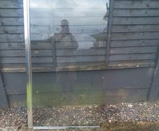 over bath glass shower screen