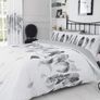 Premium Printed Bedding Sets Double Size, Feather Duvet Quilt Cover, Cotton Blend Bed Covers, Grey MULTIPLE COLOURS/SIZES AVAILABLE (FREE POSTAGE) Image 5