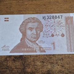Croatia, 1 Dinar 1991 banknote, uncirculated - free standard postage