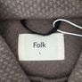Folk Men's Greyson Waffle knit Mole Overshirt Size Large Image 4