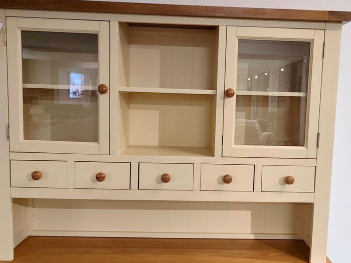 Oak Buffet Sideboard and Hutch