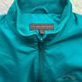 90s Sun Mountain Sports Teal & Blue Plaid Quarter Zip Pullover Jacket Size S Relaxed Fit Image 3