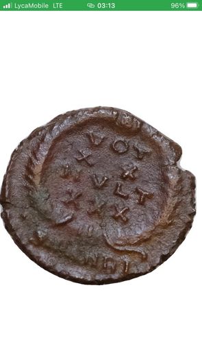Constantius II. Ae Follis 13mm 1,7g 337-361 AD Antioch  votxx mvlt xxx