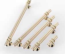 Pack of 10 Cabinet Knobs Pulls Handles, Drawer Pulls Door Handles, Furniture Cupboard Drawer Cupboard Dresser Knobs for Kitchen Dresser Drawer Bathroom,Gold  Oxidized Bright Gold