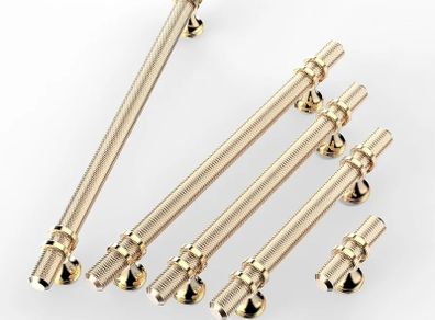 Pack of 10 Cabinet Knobs Pulls Handles, Drawer Pulls Door Handles, Furniture Cupboard Drawer Cupboard Dresser Knobs for Kitchen Dresser Drawer Bathroom,Gold  Oxidized Bright Gold
