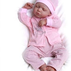 FREE EXPRESS SHIPPING 17 inch Soft Body Lifelike-Newborn Baby Dolls Sleeping Girl Dolls with Clothes and Toy Accessories Gift