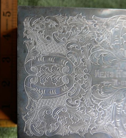 Vintage 1981 Silver Plated Box, beautifully engraved with a wooden interior