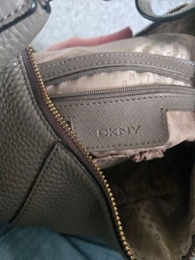 DKNY genuine leather hobo bag
