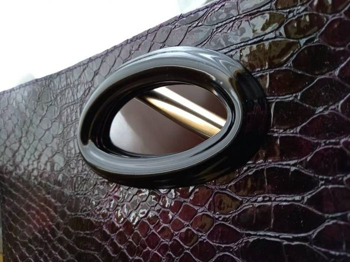 MARNI Deep Purple Patent Faux Alligator Bag