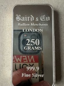 Silver bullion bar