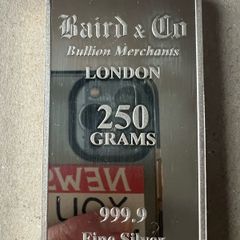 Silver bullion bar
