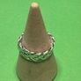Handmade sterling silver Celtic woven ring size M Image 2