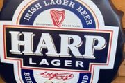 harp metal wall bottle cap