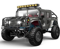 1:12 Scale All-Terrain Remote Control Car, 4WD RC Cars with 2.4 GHz, RC Climbing Truck, IPX4 Waterproof Off-Road Vehicle with Two Rechargeable Batteries, for Kids Teens Adults