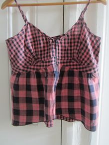 Pink Gingham Henry Holland Strappy Top - BNWT