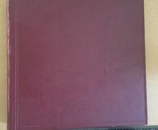 Three (two blue and one wine colour) FG Warwick Stamp Album  with over 49 pages inc stamp mounts.