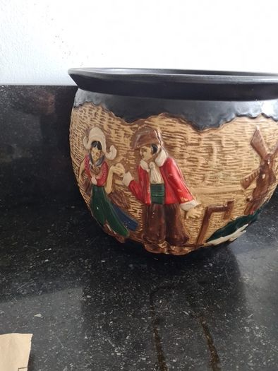 Embossa ware vintage chalk ware