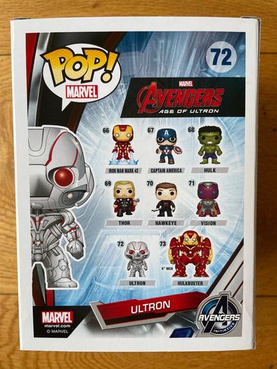 Ultron Funko POP! Marvel Avengers: Age of Ultron #72. Mint Condition