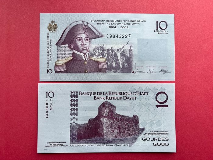 Haiti  10. Gourdes. 2004  Pick  272a  Commemorative Issue.  ( Uncirculated )
