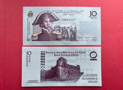 Haiti  10. Gourdes. 2004  Pick  272a  Commemorative Issue.  ( Uncirculated )