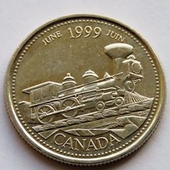 June 1999 Canada Quarter Dollar UNC collector commemorative