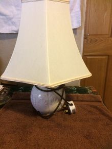 Belleek lamp free postage