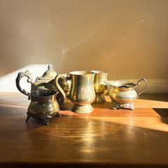 Victorian Vintage EPNS Brass Tea Set MUST GO SOON!
