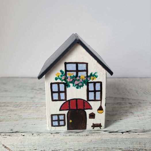 Handcrafted tiny wooden house!