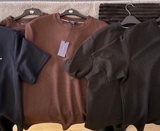 River Island Slim Fit Textured Crew Neck T-Shirt's 5 Pack