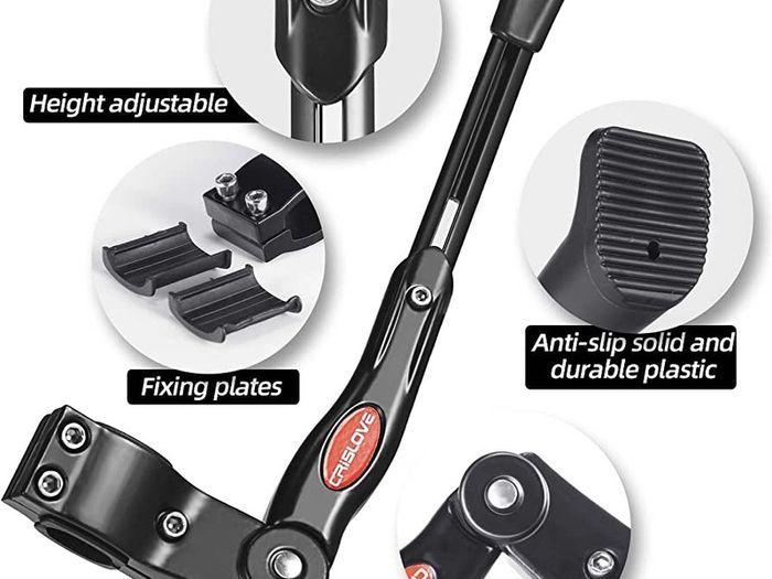 Bike Kickstand, Height Adjustable Bike Stand, Suitable for Mountain Bike, Road Bike, Kids Bike, Foldable Bike, Compatible for Bicycle With Wheel Diameter of 24-28 Inches (FREE SHIPPING)