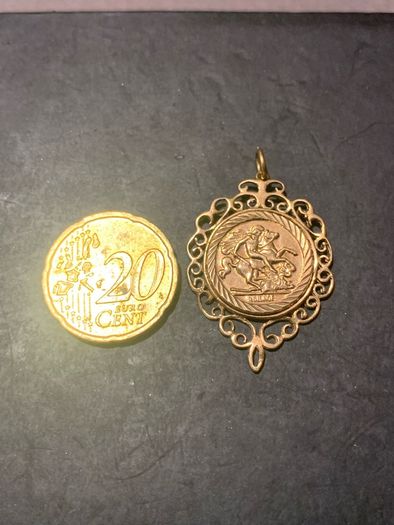 King George Gold Pendant