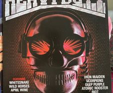 HEAVY DUTY featuring Iron Maiden Whitesnake deep purple scorpions etc vinyl record in vg+ condition