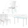 Glass Dining Table Set 4 chairs Free delivery Image 4