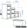 IKEA Trofast storage unit - white with red and green bins Image 4