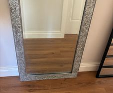 Elegant silver mirror