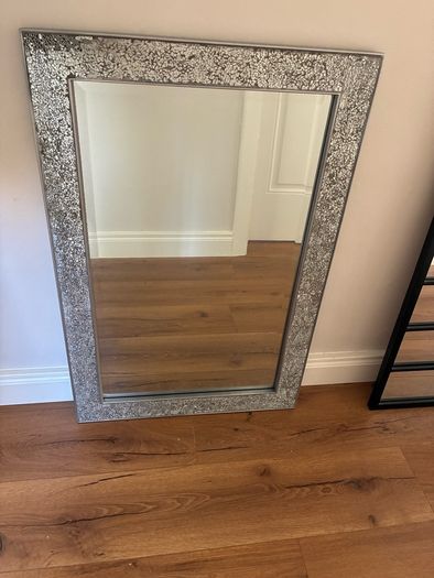 Elegant silver mirror