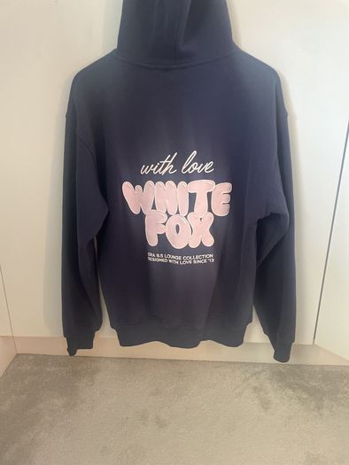 White fox hoodie