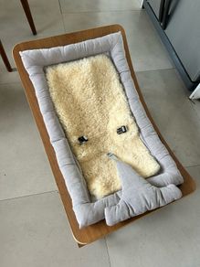 Charlie Crane baby Rocker with sheep wool insert