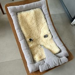 Charlie Crane baby Rocker with sheep wool insert