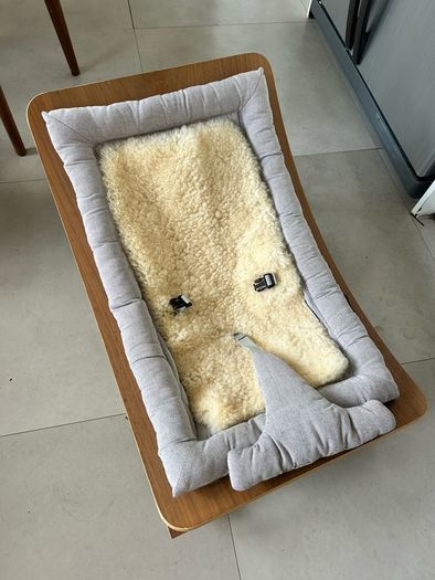 Charlie Crane baby Rocker with sheep wool insert