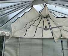 White wooden venetian blind