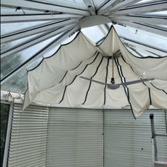 White wooden venetian blind
