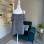 Brand-new Navy & White Stripped Cold Shoulder Ladies Top from Dunnes Stores Image 8