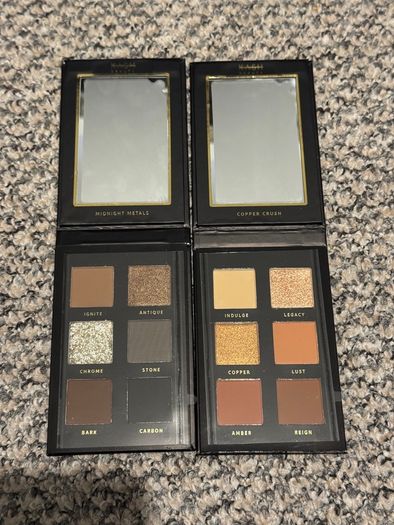 3 eyeshadow palettes