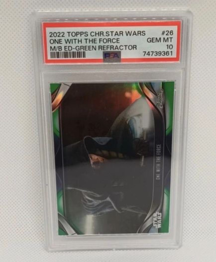 2022 Topps Chrome Star Wars Ahsoka Tano One With The Force Psa 10