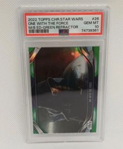 2022 Topps Chrome Star Wars Ahsoka Tano One With The Force Psa 10