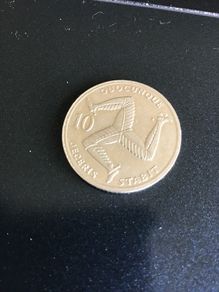 1992 Isle of Man 10 Pence coin